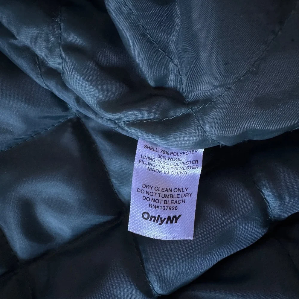 Only NY Green Varsity Jacket with White Accents - Picture 4 of 4